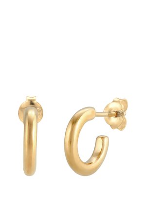 BASIC HOOP - Øreringe - gold-coloured