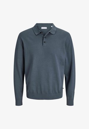 Jack & Jones, KNITTED POLO PLUS SIZE KNITTED POLO - Pikkade varrukatega topp - turbulence