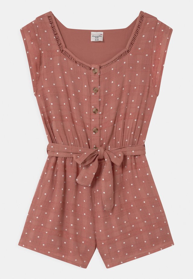 BACK RUFFLE ROMPER - Jumpsuit - pink