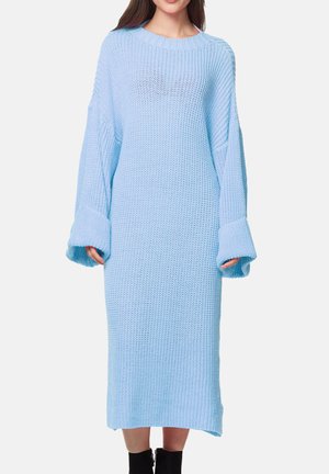 Gebreide jurk - blau