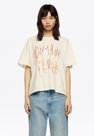 Camiseta estampada - vainilla