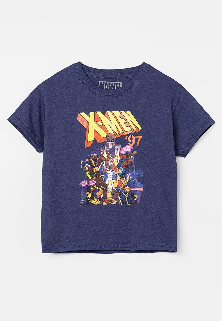 Marvel T-shirt print donkerblauw