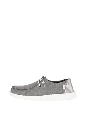 HEYDUDE Wendy Metallic Sparkle - Slip-Ons - Chaussures à lacets - grigio scuro