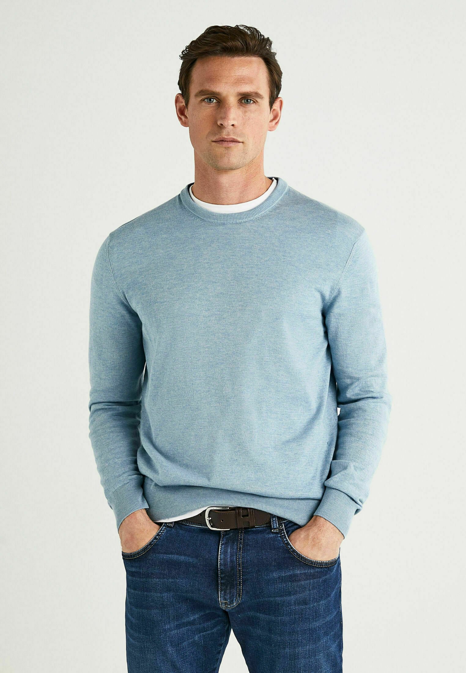 Hackett London Jumper - blue marl/blue 