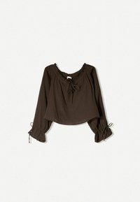 OFF THE SHOULDER WITH DETAIL  - Pusero - dark brown