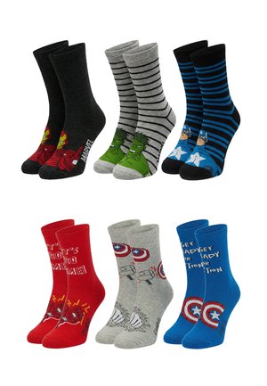 Avengers 6 PAAR - Calze - mehrfarbig