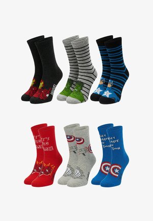 Avengers 6 PAAR - Chaussettes - mehrfarbig