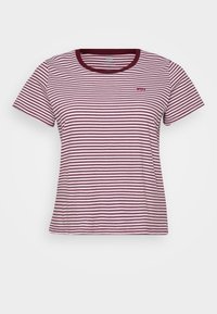 PERFECT TEE RAITA - Lihtne T-särk - zinfandel