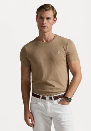 Polo Ralph Lauren CUSTOM SLIM FIT JERSEY CREWNECK T-SHIRT - Lihtne T-särk - italian heather