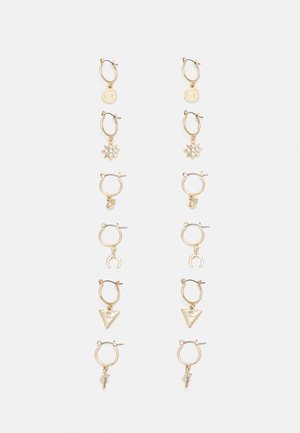 PCVIOLA EARRINGS 6 PACK - Orecchini - goldcoloured