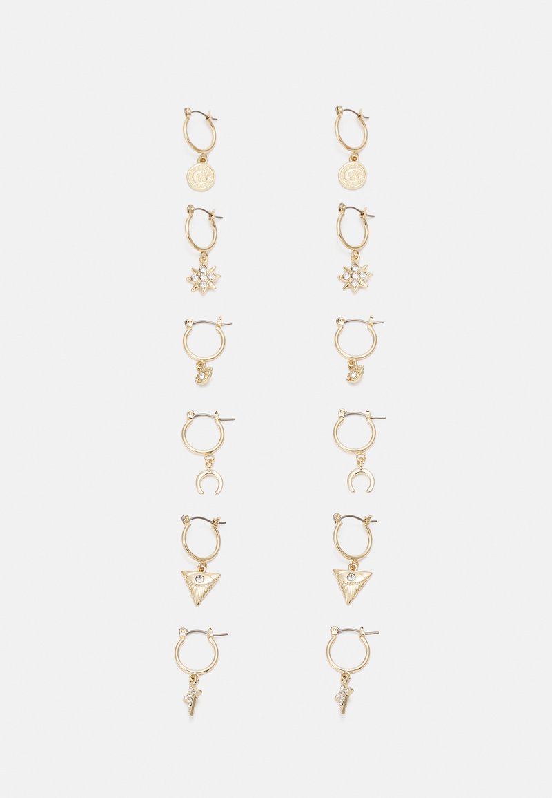 Pieces PCVIOLA EARRINGS 6 PACK - Brincos - goldcoloured