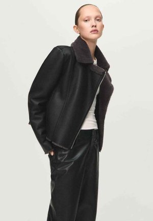 Kunstlederjacke - black