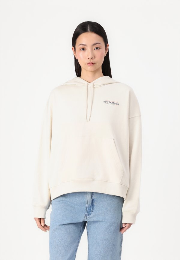 MULTI COLOR LOGO HOODIE - Sweatshirt - beige
