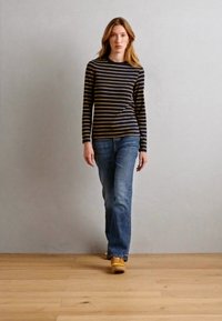 Lindex KATARINA - Pikkade varrukatega topp - dark navy