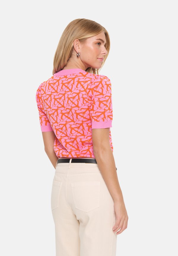 ZICO - Print T-shirt - fuchsia orange4