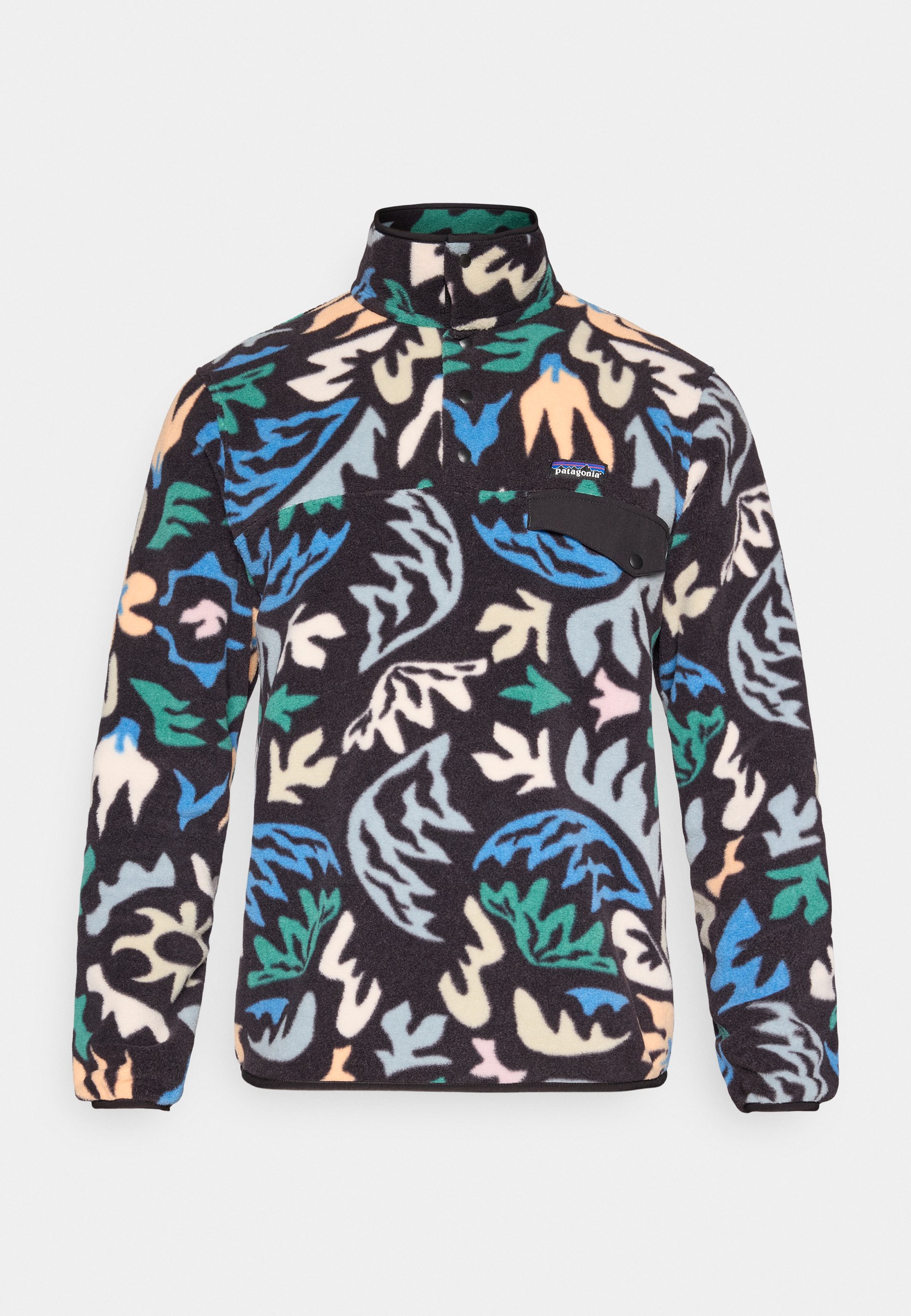 Patagonia SNAP-T - Fleece jumper - black/multi-coloured - Zalando