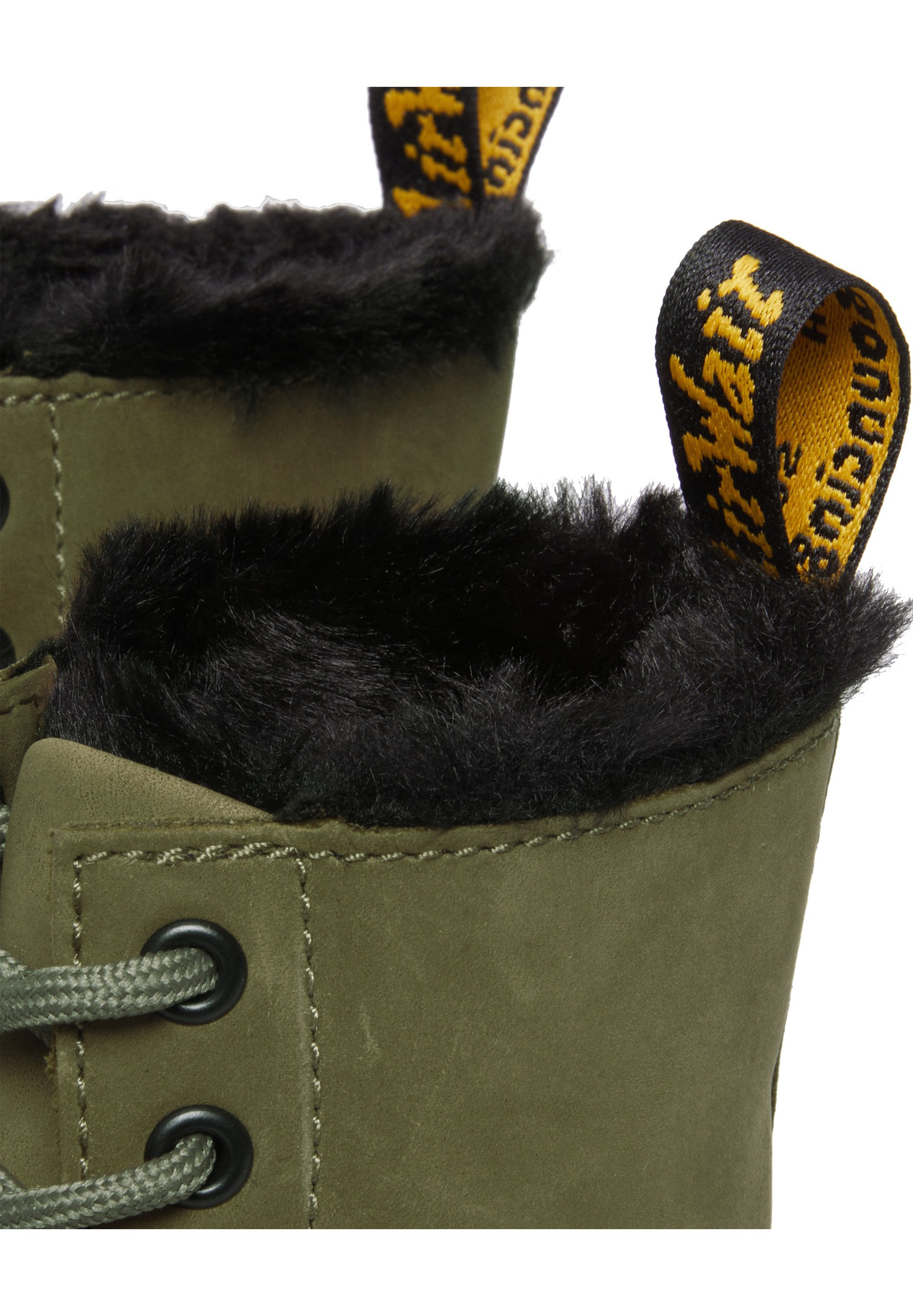 Dr. Martens 8 EYE BOOT 1460 SERENA - Winter boots - olive - Zalando