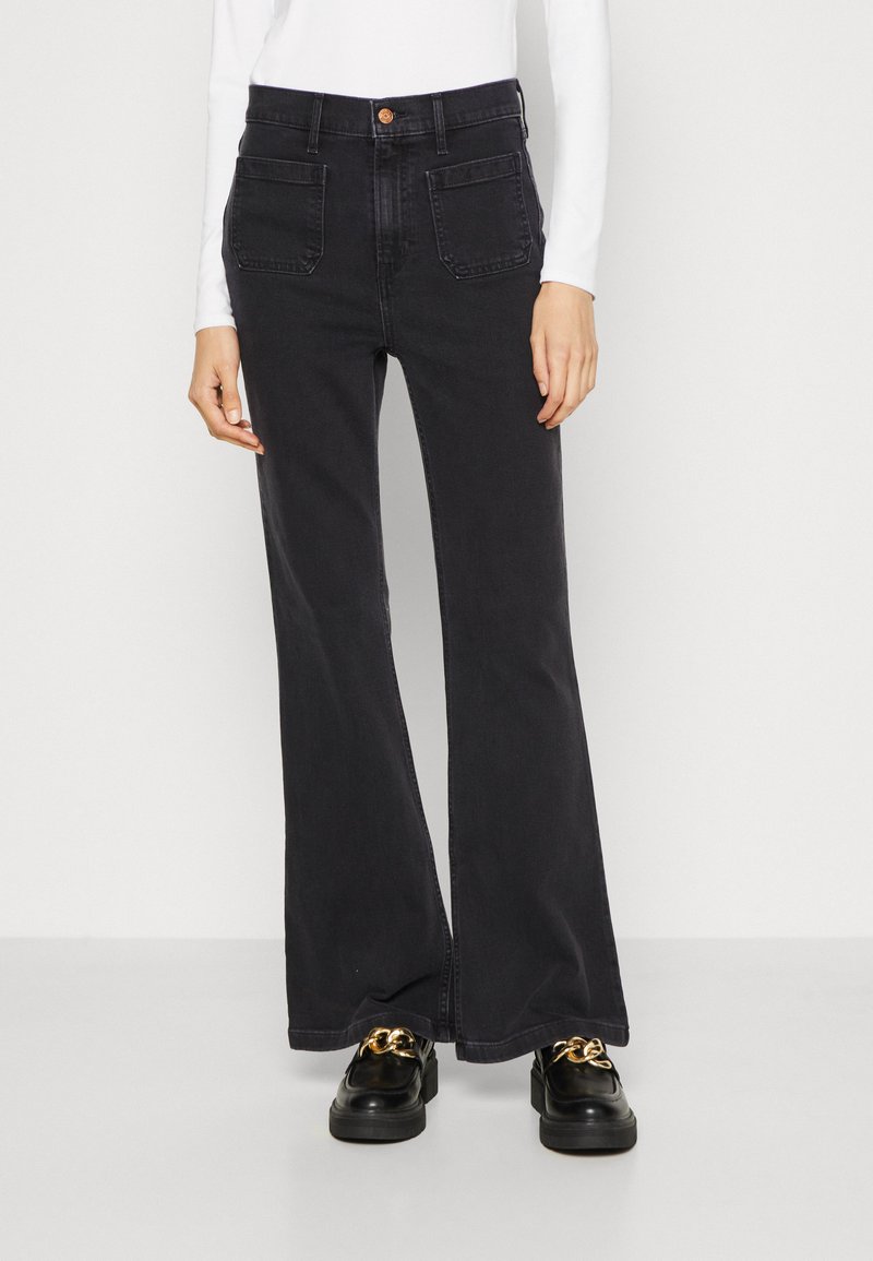 GAP 70S TAYLORSON - Alt laienevad teksad - basic black