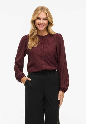 VIMADURA RUNDHALS - Bluse - fig