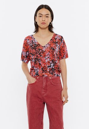 Camiseta estampada - leomimosa rojo