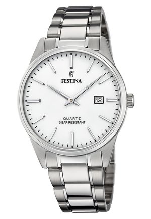 Montre - weiß silberfarben