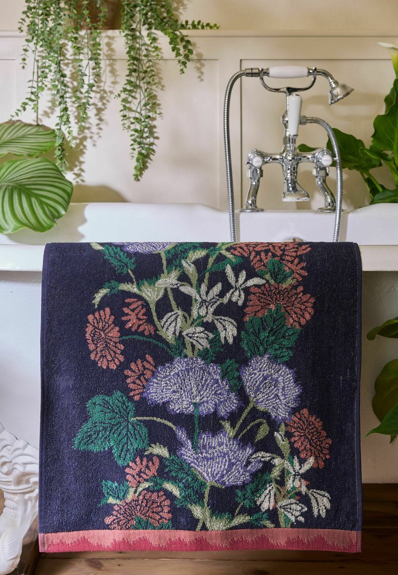 Next KEW GARDENS FLORAL TOWEL - Handtuch - navy/blau