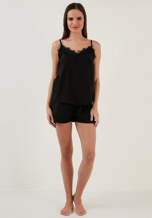 LELA REGULAR FIT SET - Komplet pižame - black
