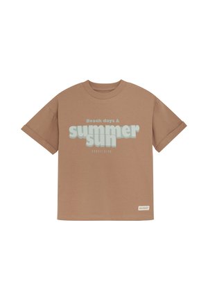 ENT-shirt - Print T-shirt - mocha mousse