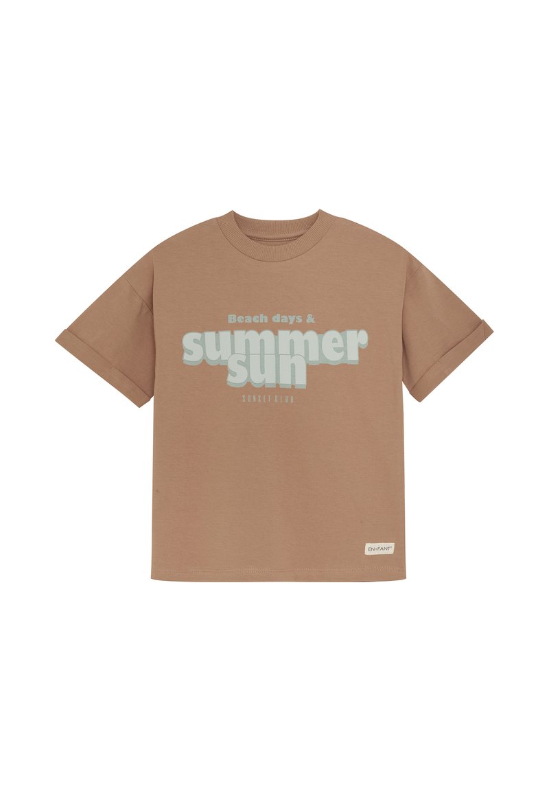 EN FANT ENT-shirt - Apdrukāts T-krekls - mocha mousse