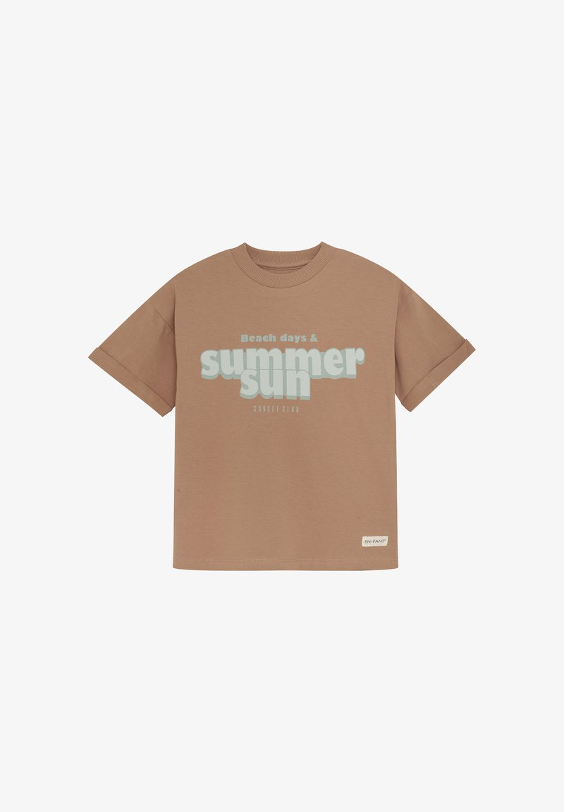 EN FANT ENT-shirt - Trükipildiga T-särk - mocha mousse