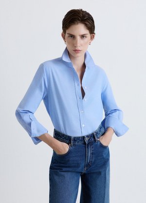 Calliope, CAMICIA TINTA UNITA - Camicia - celeste