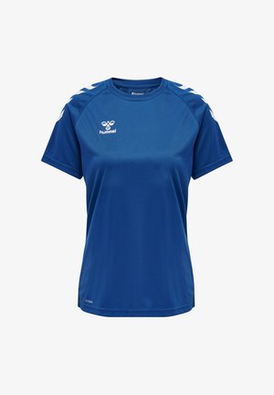 Hummel XK CORE POLY - T-shirt print - true blue