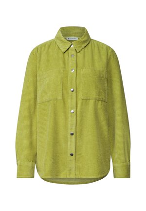 Street One, LONG-SLEEVE CORDUROY SHIRT WITH BUTTONS - Skjortebluser - apple lime