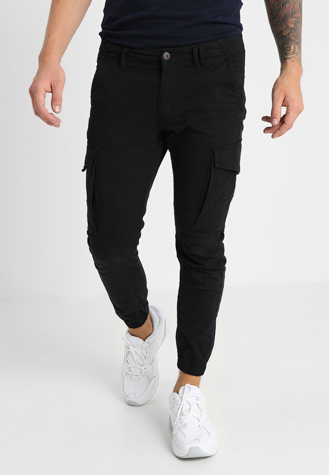 JJIPAUL JJFLAKE - Cargobyxor - black