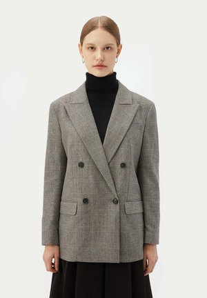 Kort kappa / rock - metallic grey