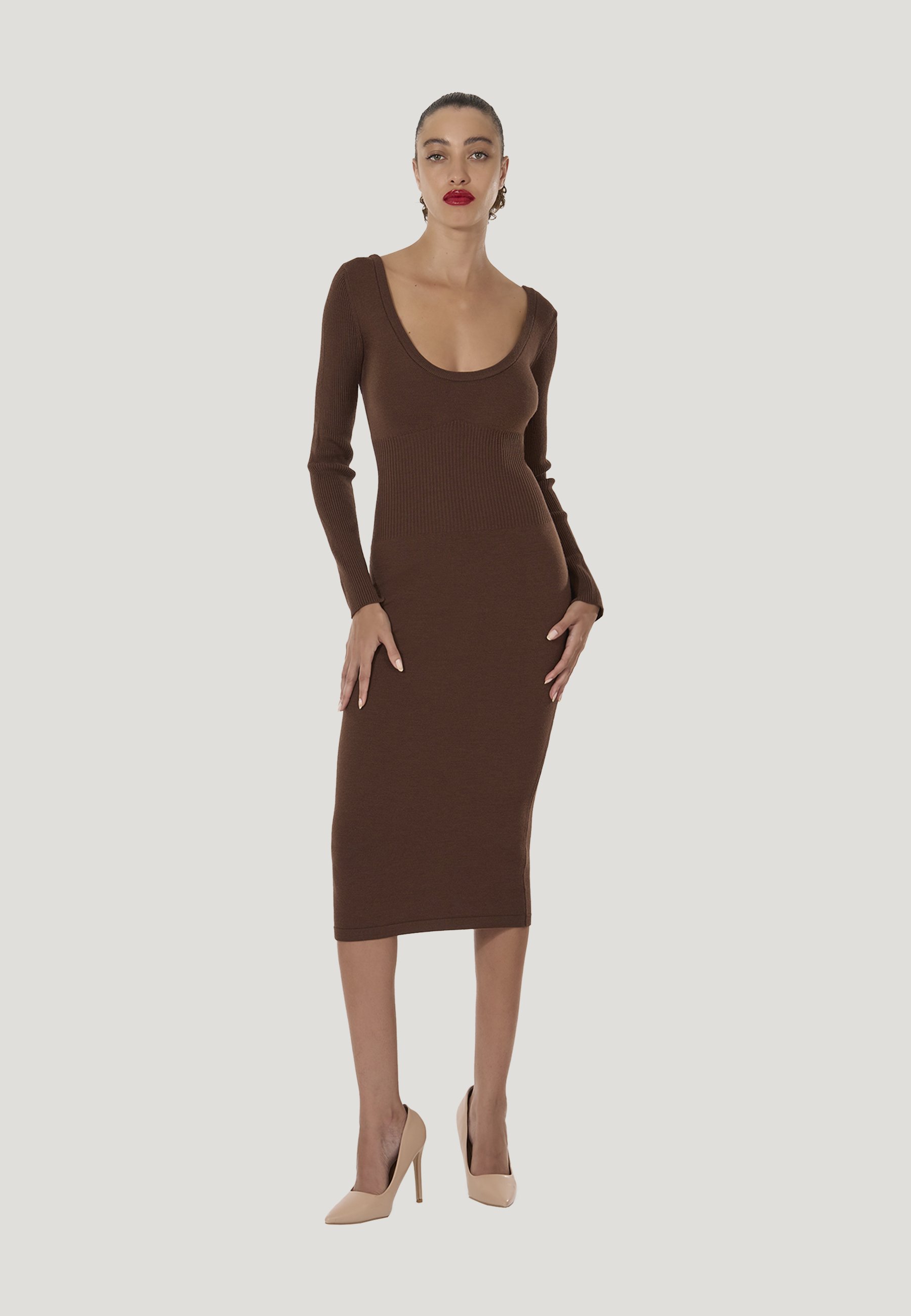 Wolford Jumper dress - deep brown/dark brown - Zalando