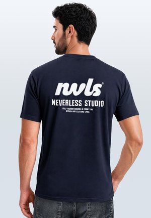 Neverless, T-Shirt print - navy