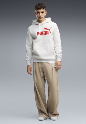 Puma, ESS NO. 1 LOGO HOODIE FL (S) - Hoodie - white glow heather