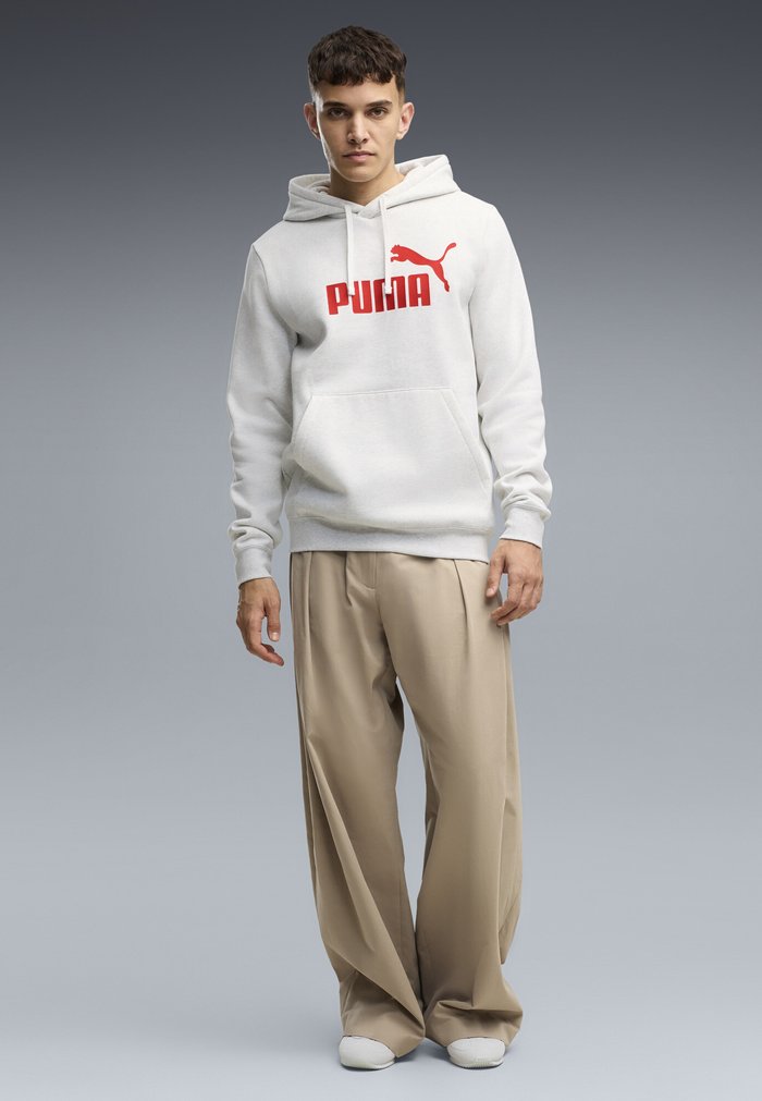 PUMA NO. 1 LOGO HOODIE - Hoodie - white glow heather