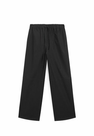 Massimo Dutti WITH ELASTICATED WAISTBAND - Trousers - black