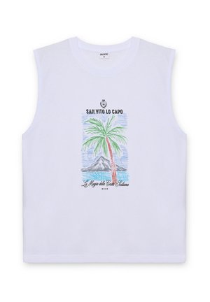 INSIDE, CAMISETA SIN MANGAS TROPICAL - Top - blanco