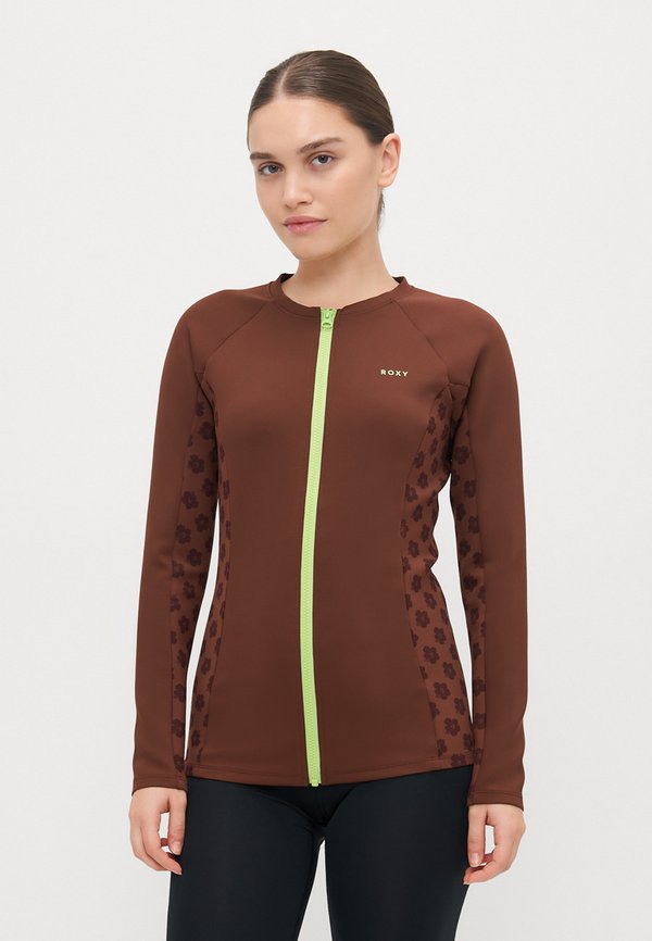 PRO WAVE JACKET - Bikini top - chocolate plum2