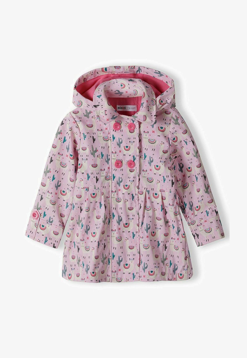 MINOTI SHOWERPROOF - Ūdensnecaurlaidīga jaka - light pink white green