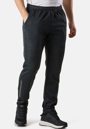Swedemount TRAINING LOGO - Tracksuit bottoms - charcoal melange charcoal melange