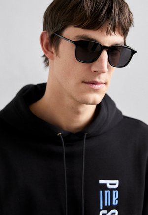 SNOWCAP ROUND ACETATE SUNGLASSES - Akiniai nuo saulės - black/grey