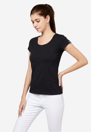 BELLEMERE, POSH WOMEN'S COTTON U SHARP SLIM FIT T-SHIRT 135G - T-shirt basic - black