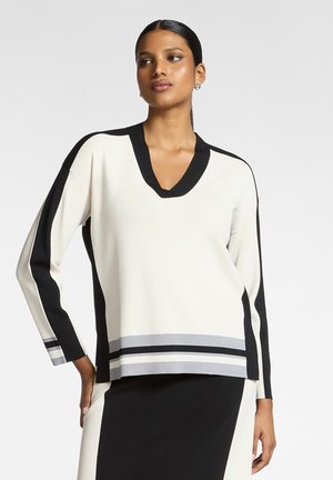 BLOCK SCOLLO - Pullover - bianco