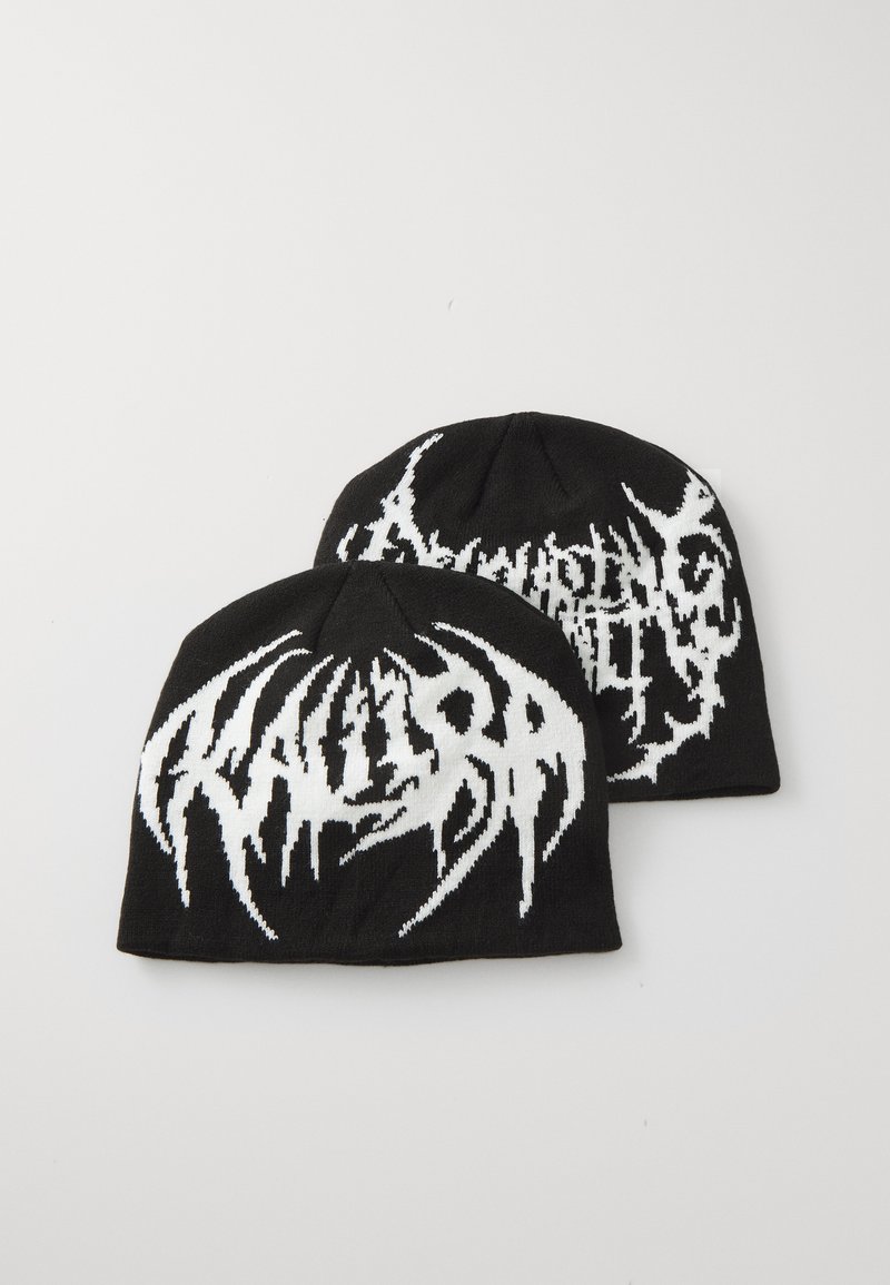 Only & Sons ONSCONNOR PRINT BEANIE UNISEX 2 PACK - Kapa - black/white