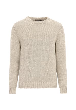 Oscar Jacobson SIMONE ROUNDNECK - Strickpullover - trench beige