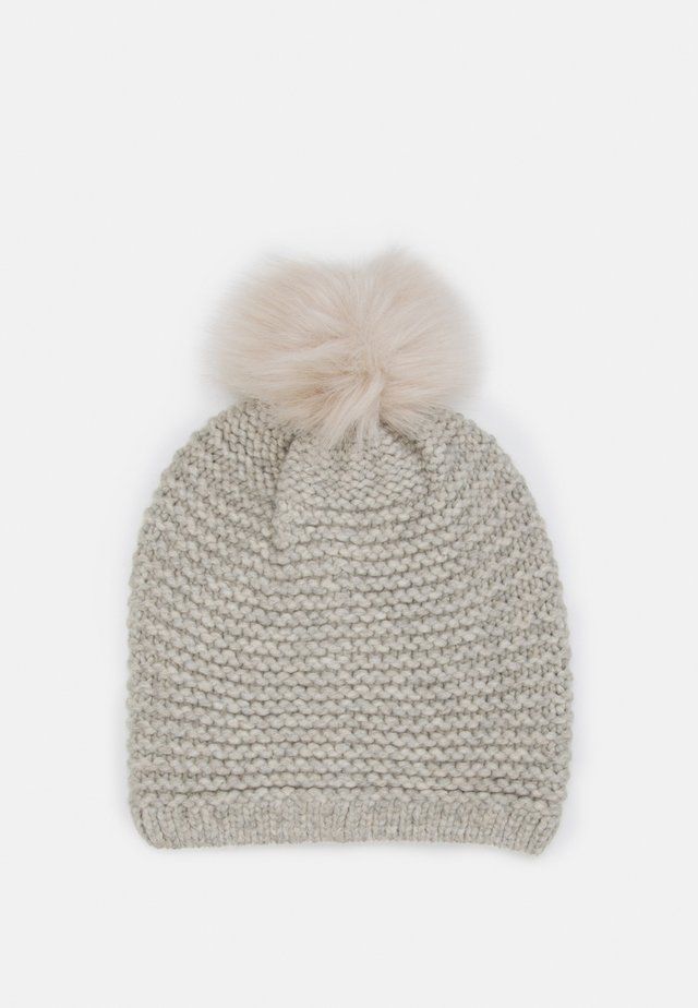 STITCH BEANIE POM - Bonnet - light grey
